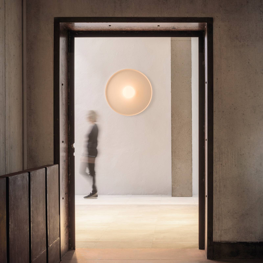 Vibia Top LED-vägglampa Ø 60 cm rosa