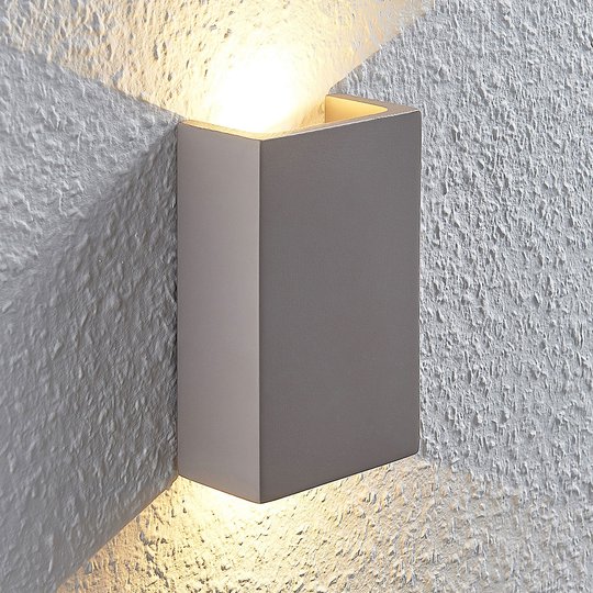 LED-vägglampa Cataleya Betong Up&Down 10x16cm