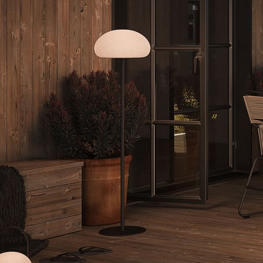 LED-golvlampa Sponge floor för terrassen