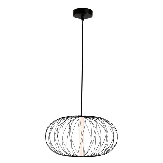 LED-hänglampa Elli med burskärm, svart