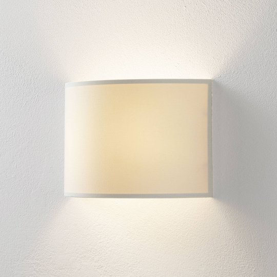 Lucande Patrik vägglampa halvrund 19 cm creme