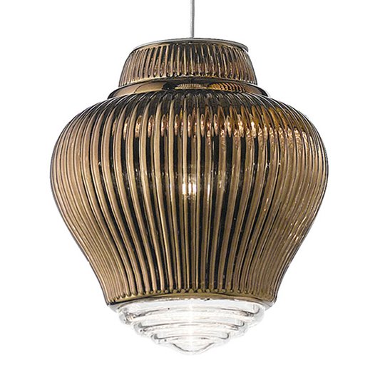 Pendellampa Clyde 130 cm brons metallic