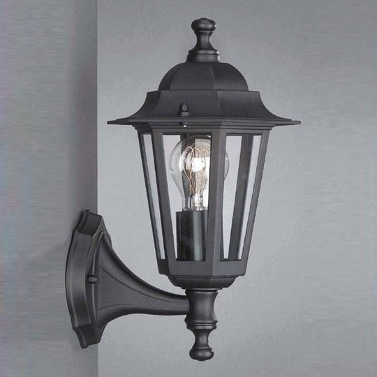 Utomhusvägglampa Peking svart stående