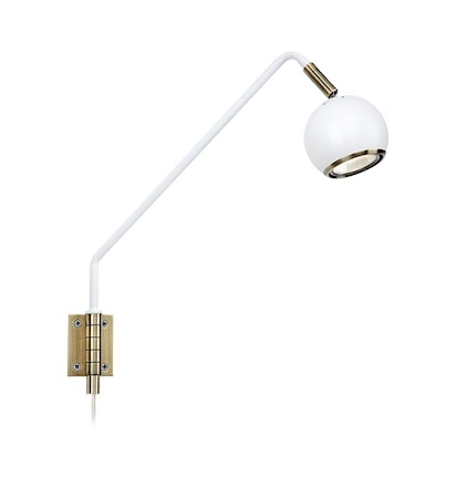 COCO Vägglampa Vit/Antik