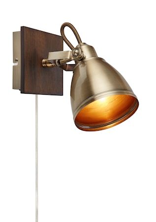 Native Vägglampa Brun/Antik