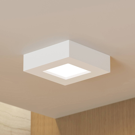 Prios Alette LED-taklampa, vit, 12,2 cm