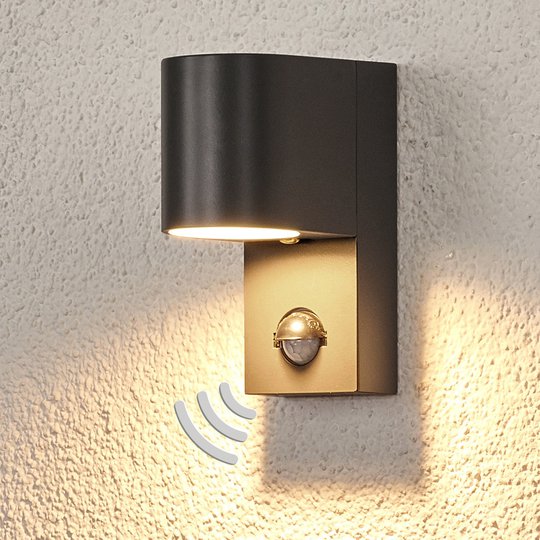 Utomhusvägglampa med rörelsesensor Palina