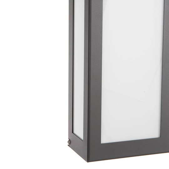 Sensor LED-utomhusvägglampa Aqua Rain, antracit
