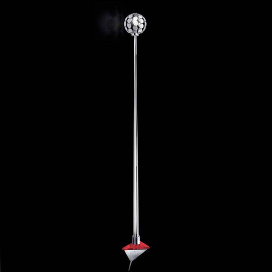 Vägglampa Sfera, röd, 151 cm