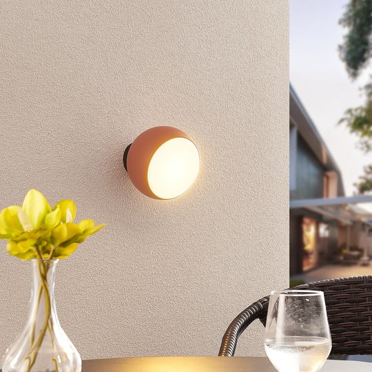 Arcchio Davir LED-vägglampa bärbar batteri orange