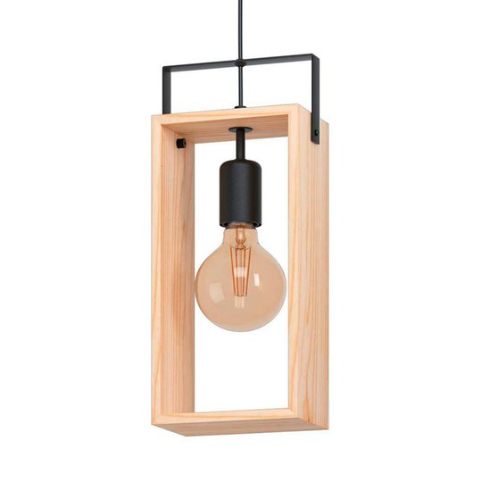 Hänglampa Famborough av trä, 1 lampa