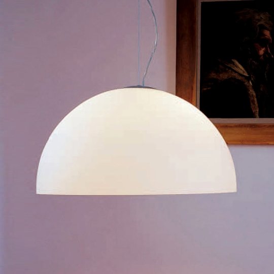 Oluce Sonora - opalglashänglampa, 38 cm