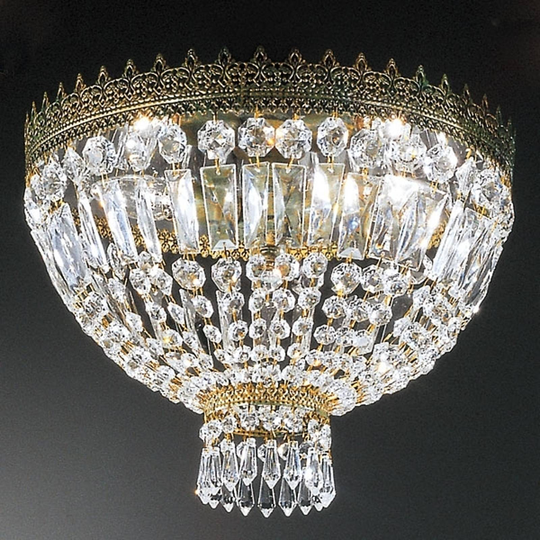 Kristalltaklampa CUPOLA 40 cm