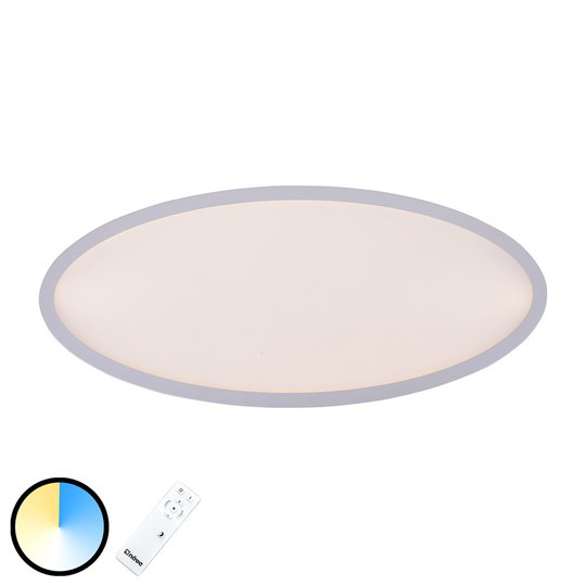LED-taklampa Pesaro oval 80 cm x 35 cm