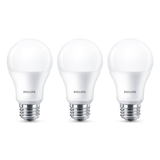 Philips E27 LED-lampa A60 8W 2 700 K matt 3-pack