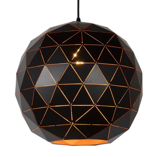 Svart pendellampa Otona av metall