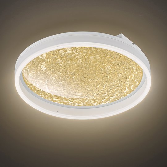 LED-taklampa Bali, dimbar, guld, 40 cm