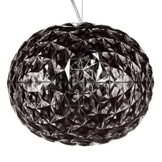 Rökgrå LED-designer-pendellampa Planet