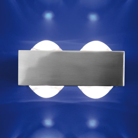 4 Linser: vägglampan Focus 150, nickel