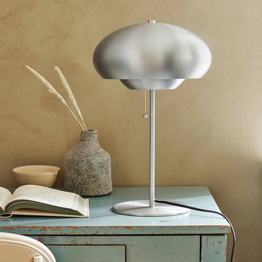 FRANDSEN Champ bordslampa, borstat aluminium matt