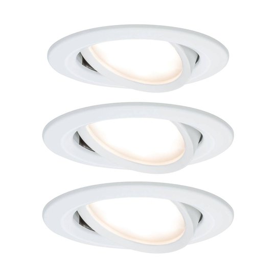 Paulmann Nova LED-inbyggnadsspot 3-pack vit