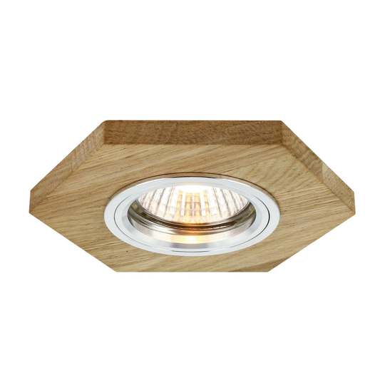 LED-inbyggnadsspot Sirion, sexkant oljad ek