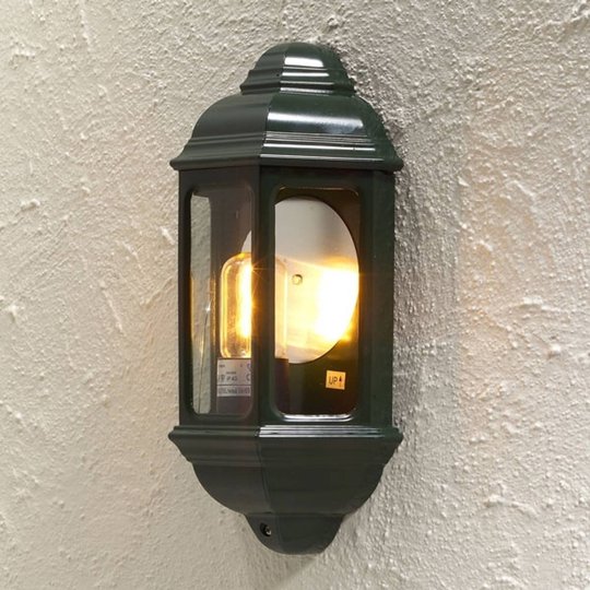 Klassisk utomhusvägglampa CAGLIARI I, grön
