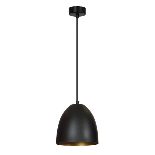 Hänglampa Lenox, 1 lampa, svart/guld