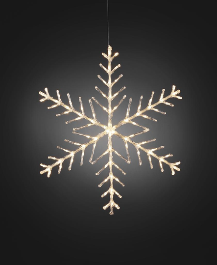 Snöflinga 100cm (Transparent)
