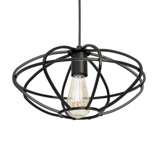 Hänglampa Epali med burskärm, 1 lampa svart