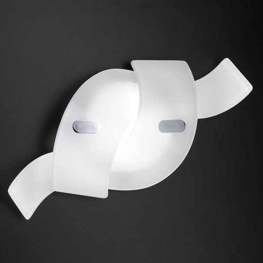 Twist - en LED-vägglampa av glasbågar