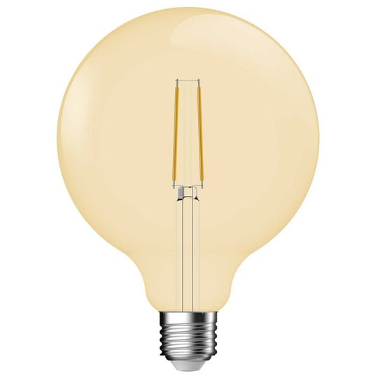 E27 Glob 125mm Amber LED 5,4W dimbar