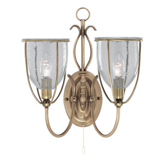 Elegant vägglampa SILHOUETTE, 2 ljuskällor