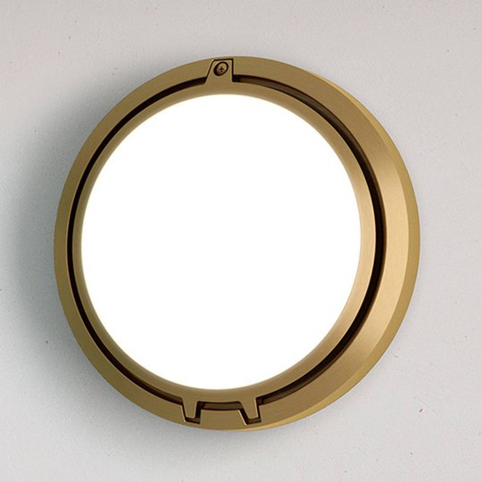 Luceplan Metropoli vägglampa brons glas 27 cm