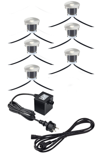 GARDEN24 - 6 PCS DECKLIGHT SET