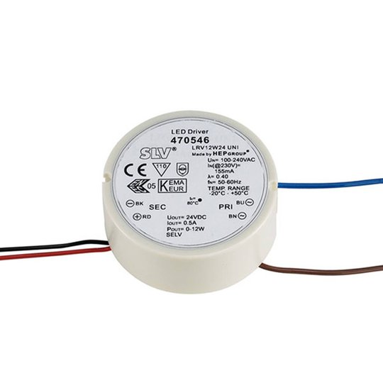 SLV LED-nätaggregat 24V DC/12 W för brytardosa