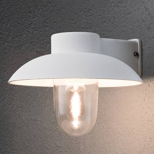MANI - formskön utomhusvägglampa, vit