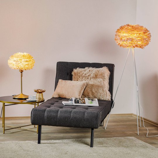 UMAGE Eos mini bordslampa brun Champagne mässing