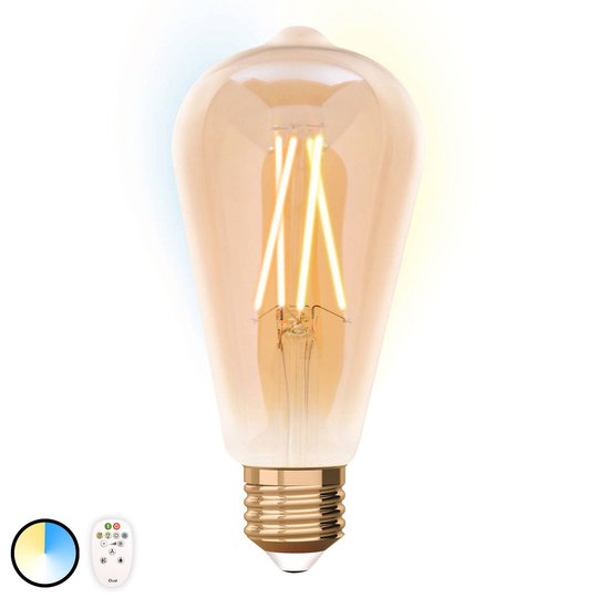 iDual LED-lampa E27 ST64 9 W matt 2 700 K