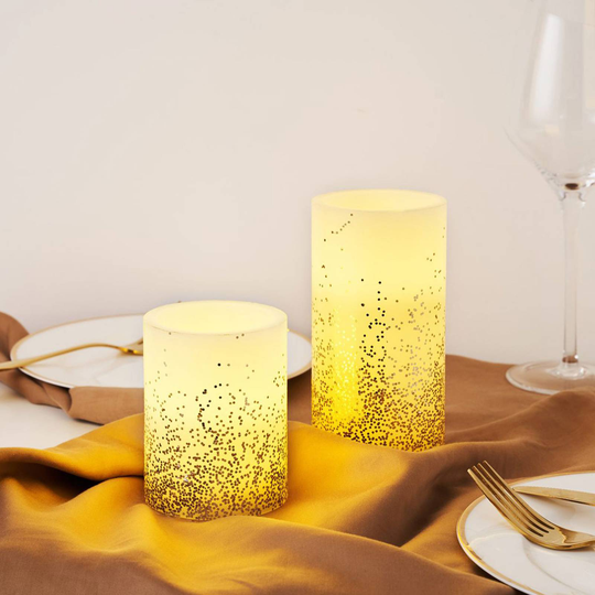 Pauleen Golden Glitter Candle LED-ljus 2-pack