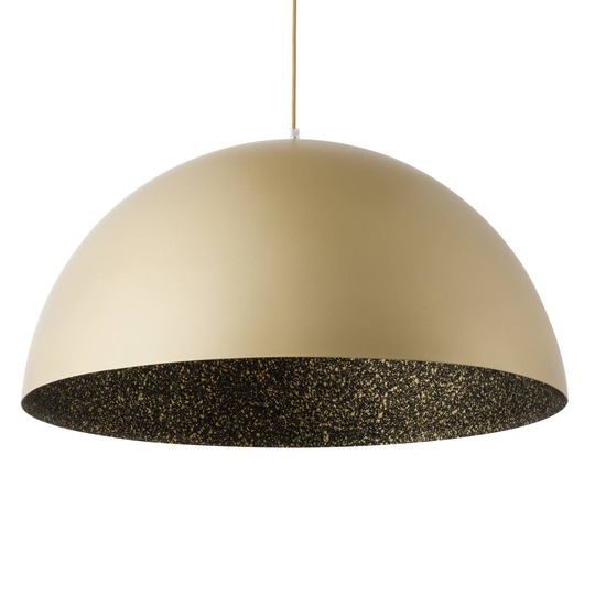Hänglampa Fera, guld/svart spräcklig, Ø 70 cm