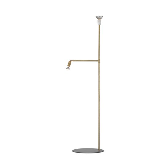 Golvlampa GALAX rå mässing Örsjö belysning