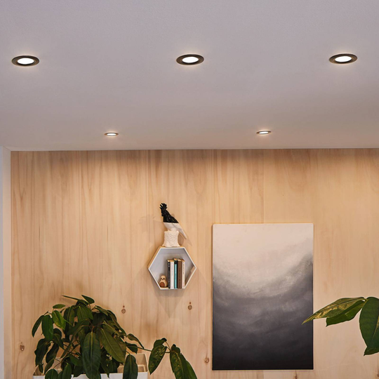 Paulmann Nova Coin 3 x rund 3-stegsdimmer svart