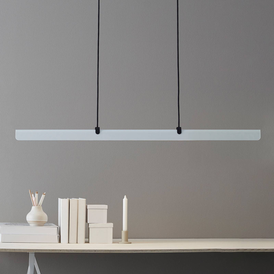 LED-hänglampa Fold, dimbar, vit