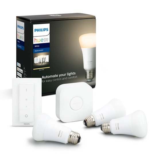 Philips Hue White 9 W E27 3-pack starterpack