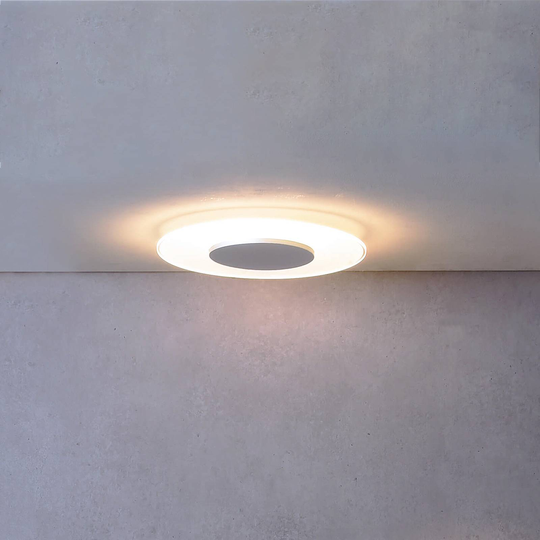 LED-taklampa Zaniah, 360°-ljus, 18W, silver