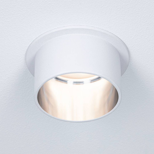 Paulmann Gil LED-inbyggnad vit matt/järn