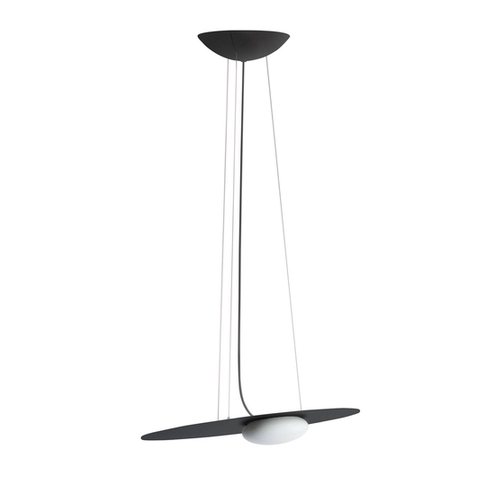 Axolight Kwic LED-hänglampa, svart 48 cm