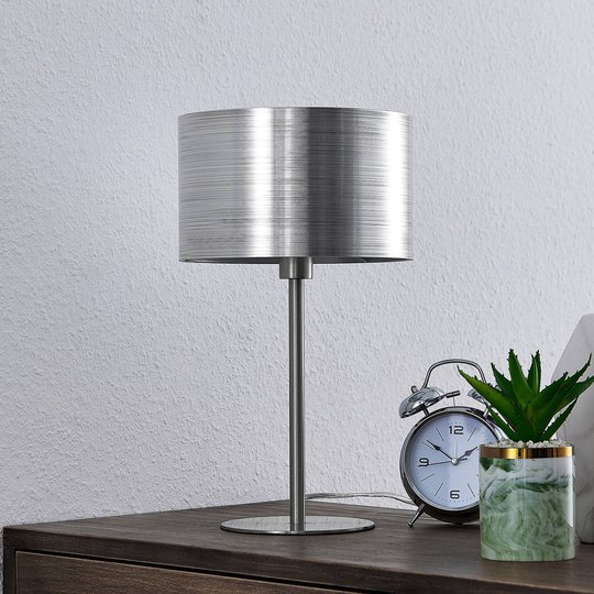 Lindby Dexin bordslampa, silver metallic