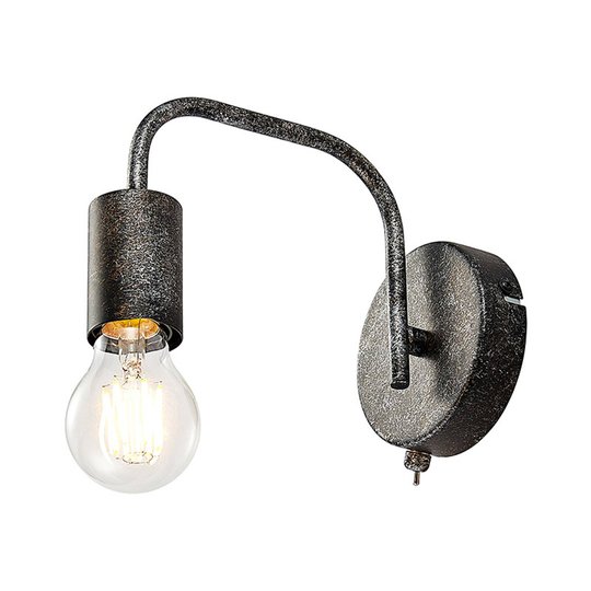 Lindby Brooke vintage-vägglampa, rost antik, E27